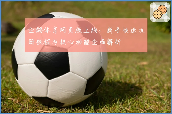 企鹅体育网页版上线，新手快速注册教程与核心功能全面解析